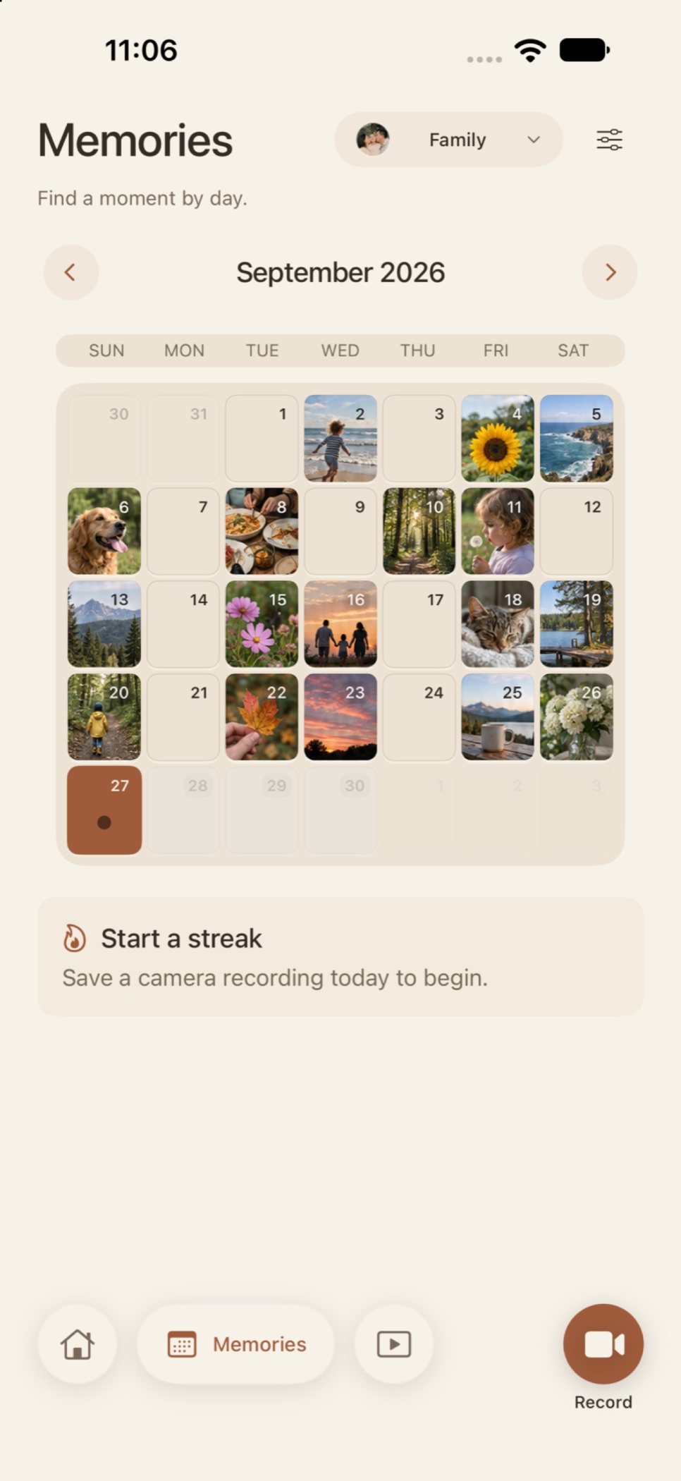 R3CAP calendar filled with memories